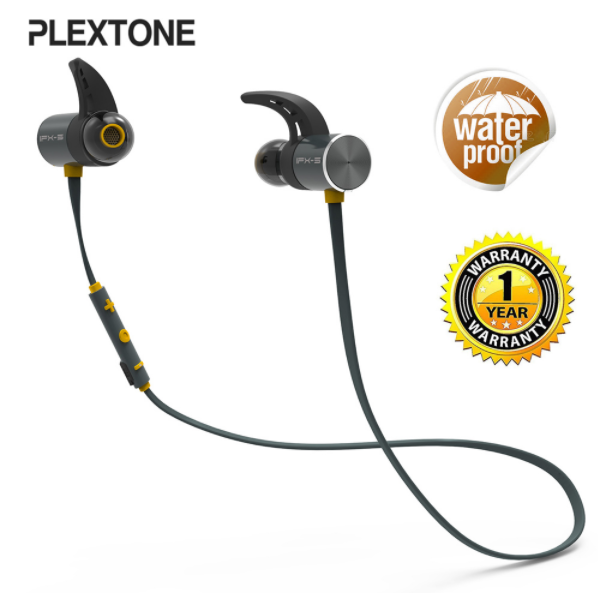 Plextone BX343 Wireless Headphone Bluetooth IPX5 Waterproof Earphones With Microphone