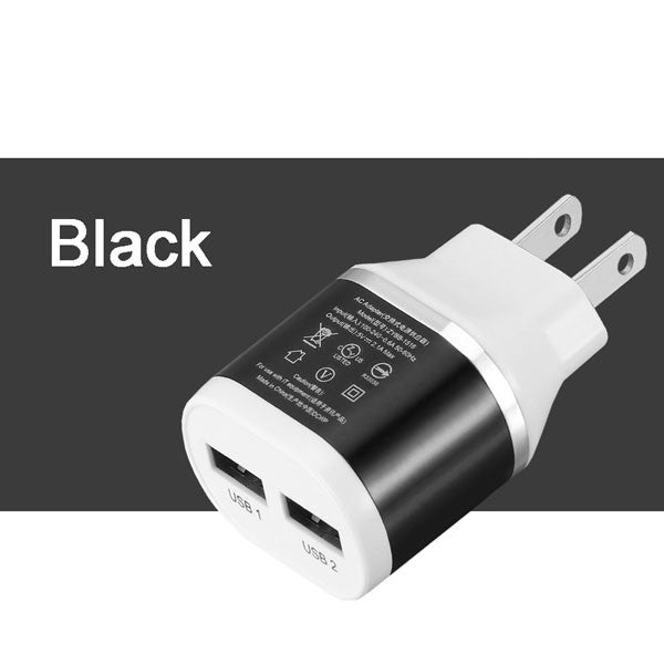 2 Port EU US Plug USB Charger High Quality Universal Quick Fast Phone Charge For iphone  Android Smart Mobile Phone ipad Tablet