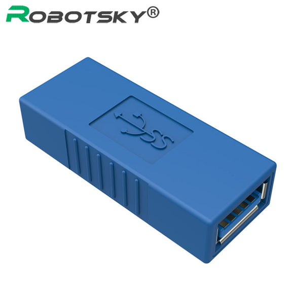 Super Speed USB 3.0 Cable Adapter Female To Female USB Extension Cabo Connector Converter For Mobile Hard Disk Laptop PC Car MP3